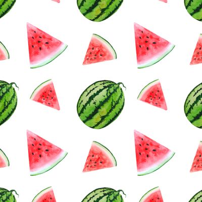 Арбузы акварель