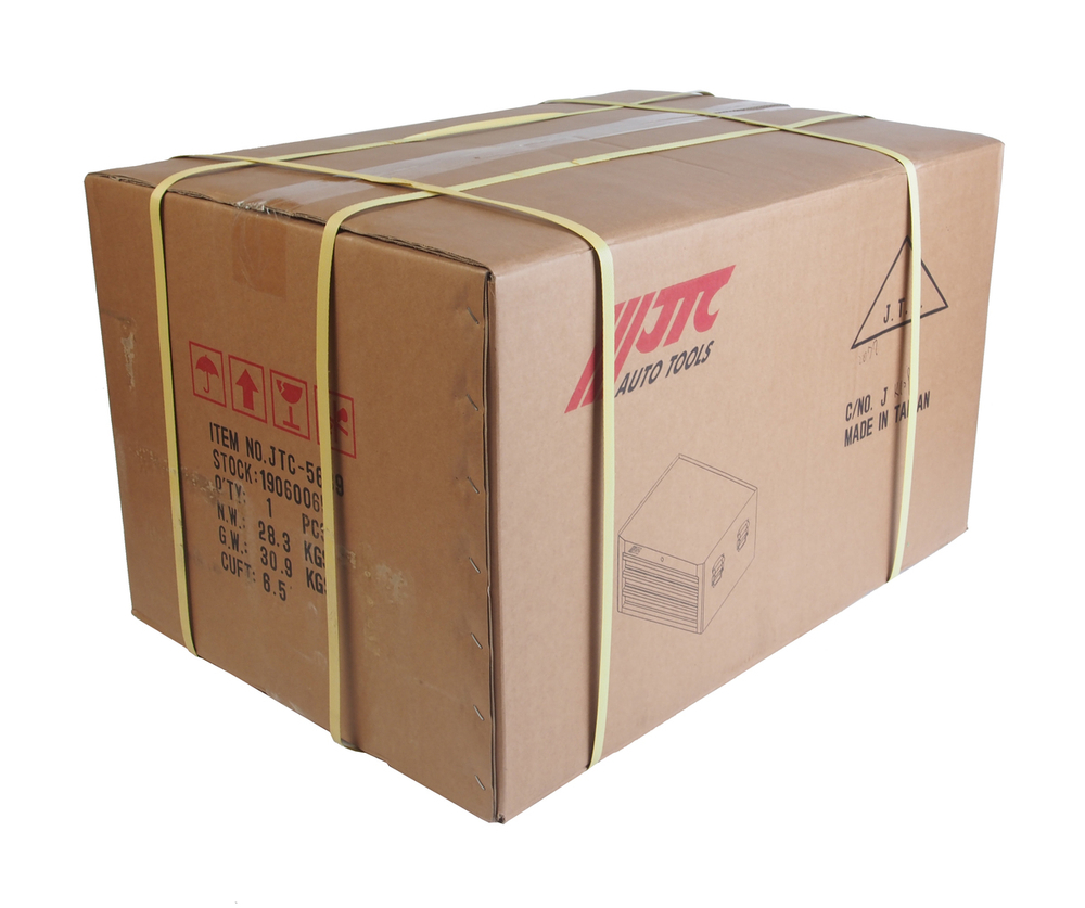 Ящик инструментальный 3 секции, средней глубины, красный 760х535х470 мм JTC /1