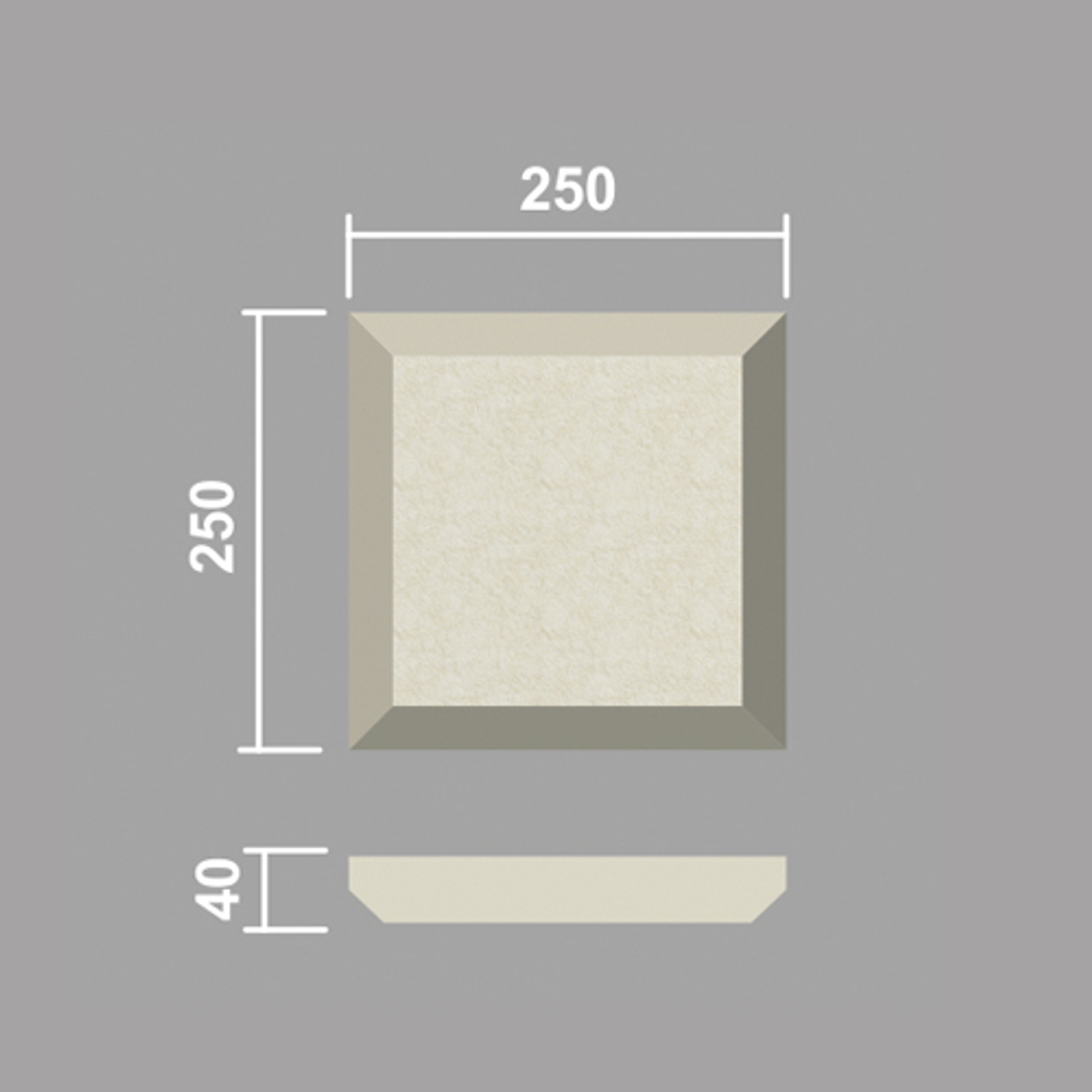 Б103 боссаж (40х250х250мм), шт