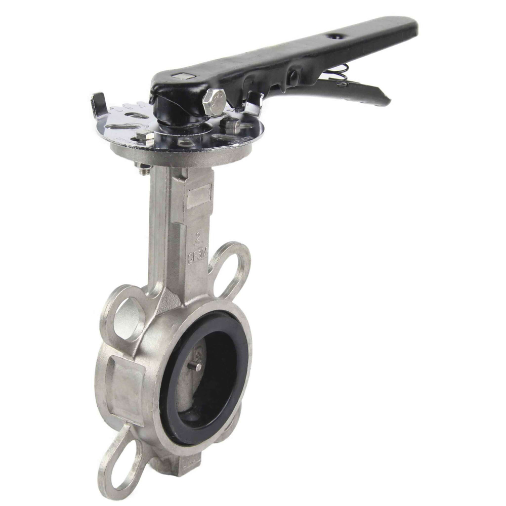 Water Butterfly Valve Elephant 316L-316L-EPDM 232PSI Class 150, body and disk material - stainless steel 316L, seal - EPDM, handwheel operated