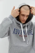 Худи Miracle Apparel Adventure University Серый меланж