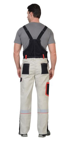 Полукомбинезон "Сириус-Ховард-Люкс" (молочный/черный/красный)