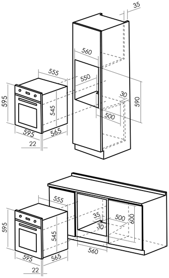 Электрический духовой шкаф MBS DE-604