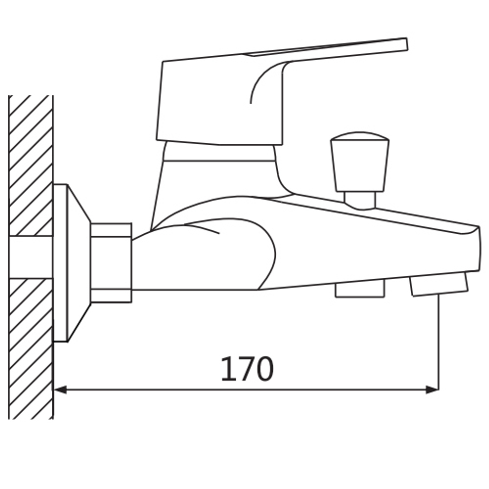 Смеситель для ванны Oute T34 T3402