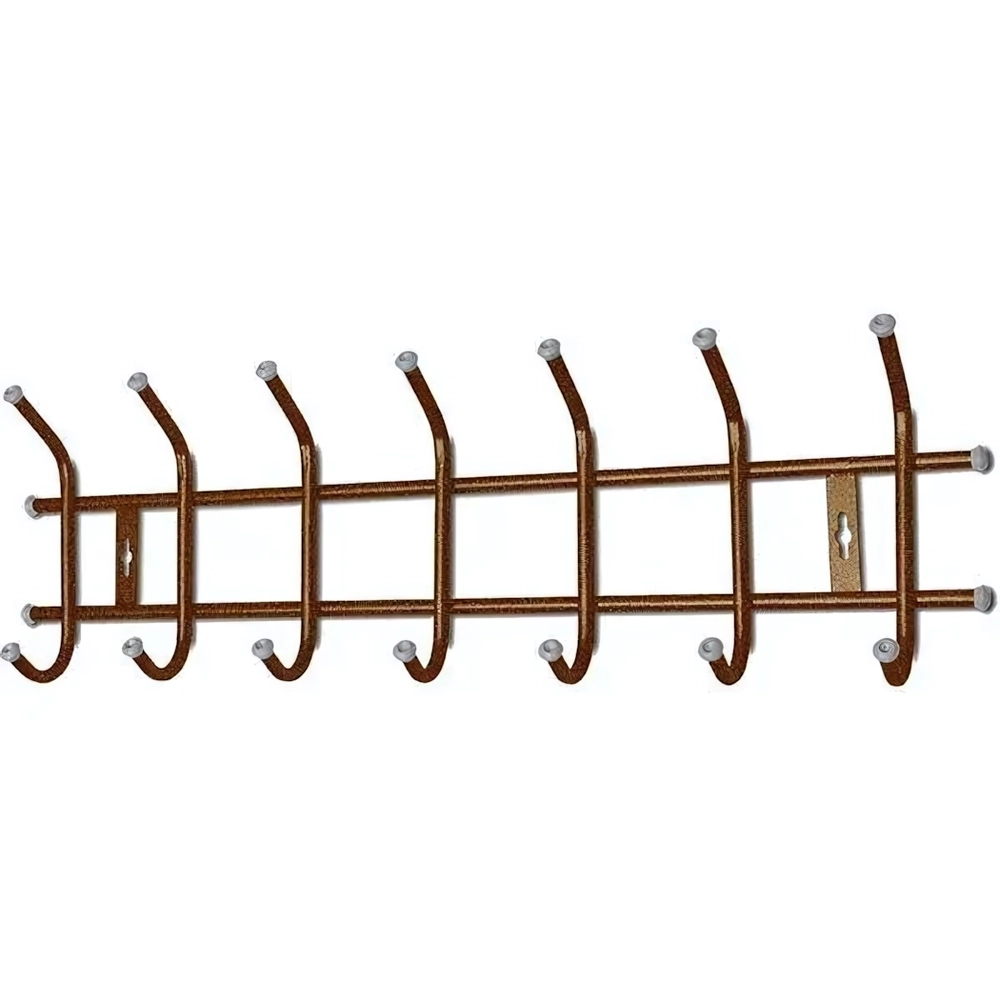 Вешалка настенная 7 крючков, 695, Медный Антик, ВНТ7