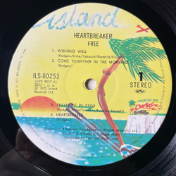 Винтажная виниловая пластинка LP Free Heartbreaker (Japan 1975) (Obi) Muddy Water