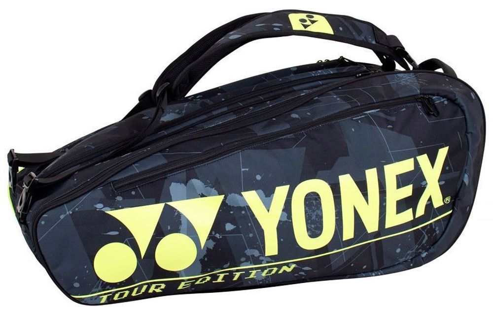 Сумка теннисная Yonex Pro Racket Bag 9 Pack - black/yellow