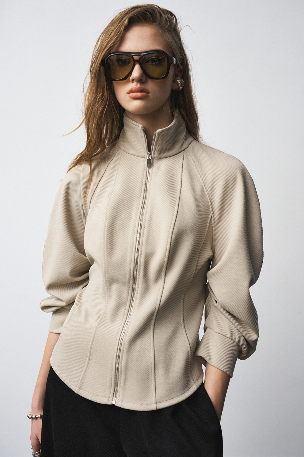 Джемпер 1295 бежевый