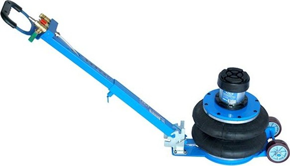 Домкрат пневматический AE&T  2 т 2-секционный с ручкой T08102A T08102A