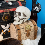 Пиратская повязка, с черепом, Черный