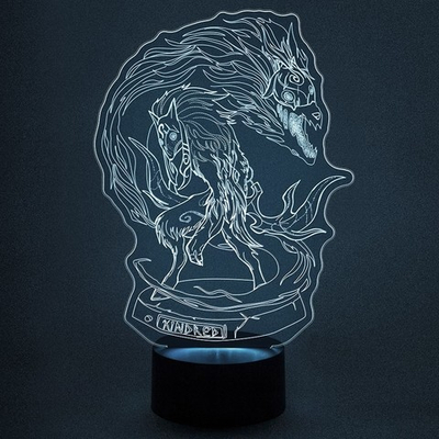 Светильник "Персонаж Kindred - Вселенная League of Legends"