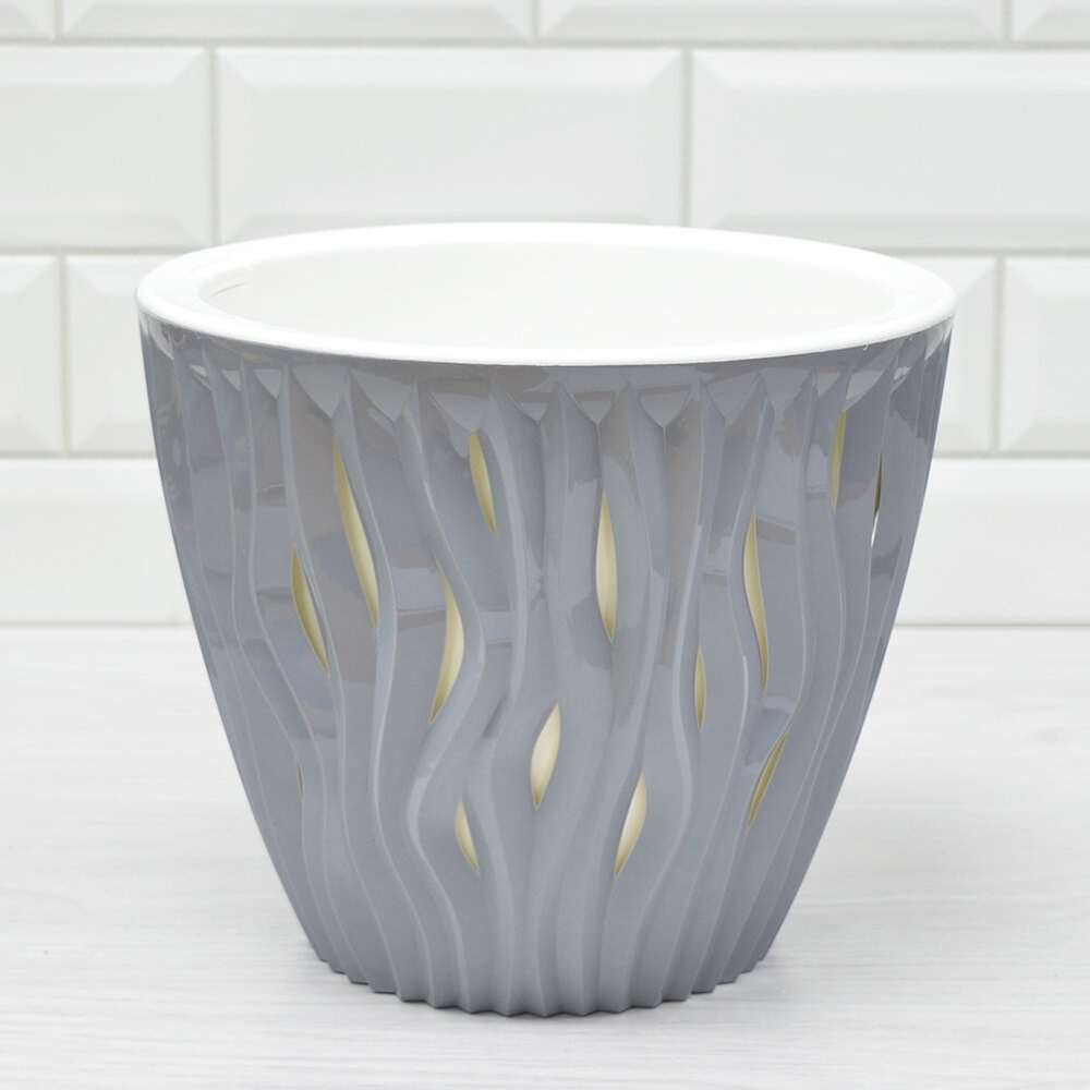 Кашпо Вдохновение 5,7л, серый жемчуг