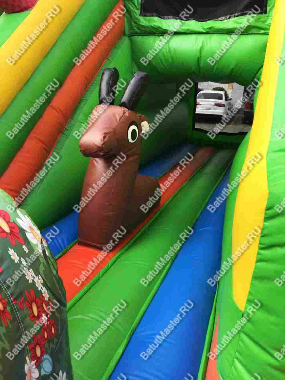 Коммерческий надувной батут "Большой зверинец" 9*5,5*7,7 м