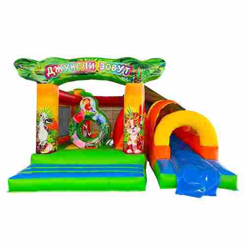 Коммерческий надувной батут «Джунгли зовут», 4*3,8*2,4 м