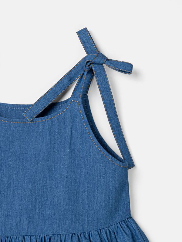 Сарафан из легкого джинса 