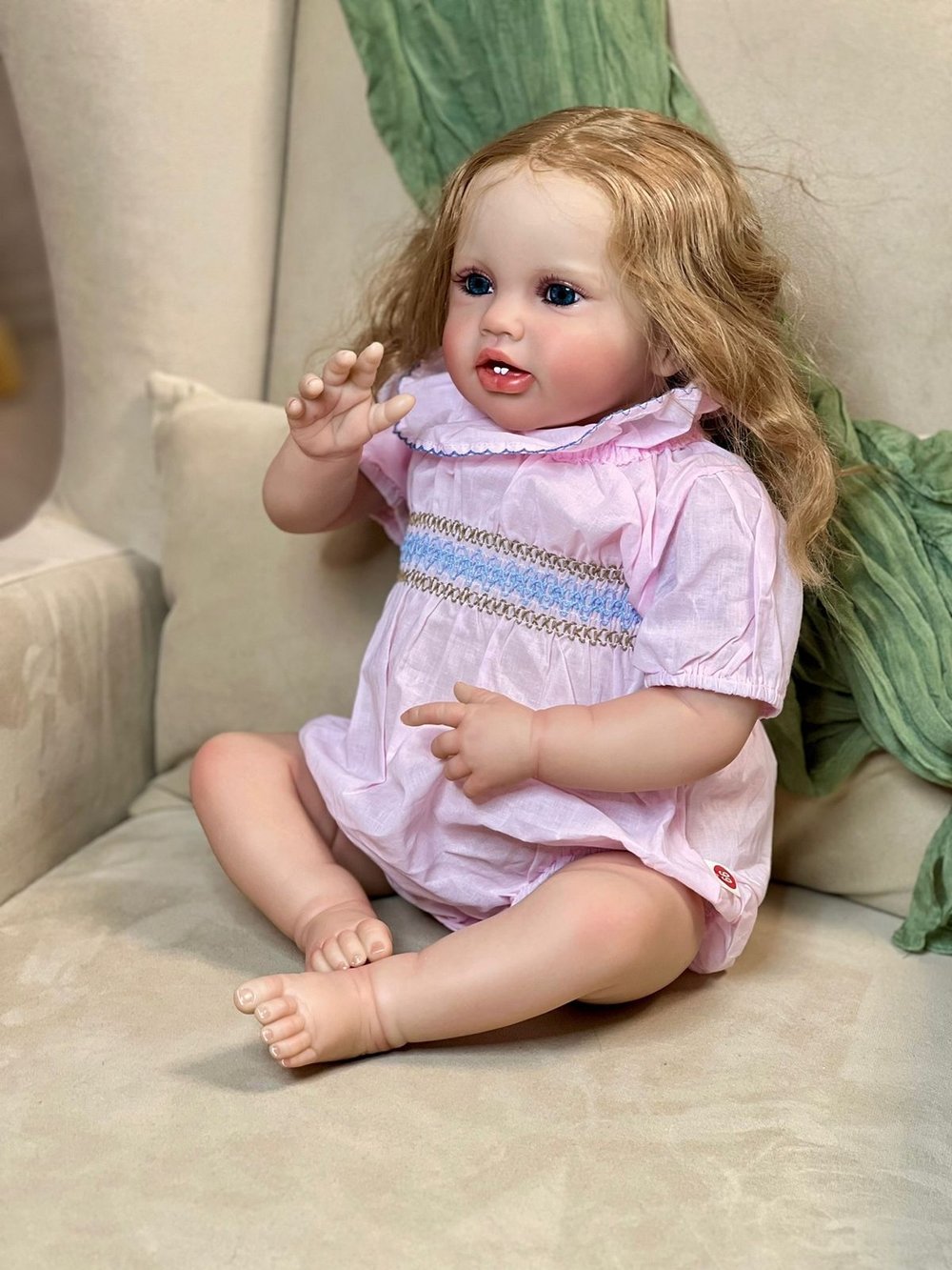 Кукла Реборн мягконабивная 60см в пакете (FA-835)