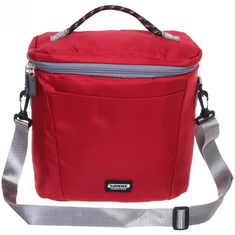 Термосумка 11 л, 27,5*15*26 см, Sanne бордовая