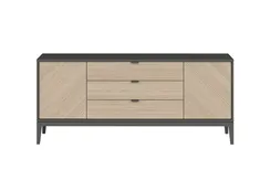 Тумба Fjord 2 двери 3 ящика (темно-серый)