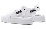 PUMA Platform Trace Sports Sandals "White Black" Women"s
