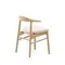 Стул Timons из бежевой синели из массива дуба с натуральной отделкой FSC Mix Credit