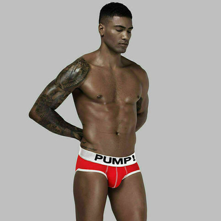 Мужские трусы брифы красные PUMP! PU013-8