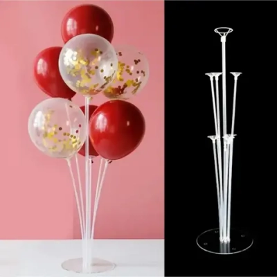 Подставка для шаров «Фонтан» (основа, 7 палочек с держателями) 71*38*54 см, прозрачный
