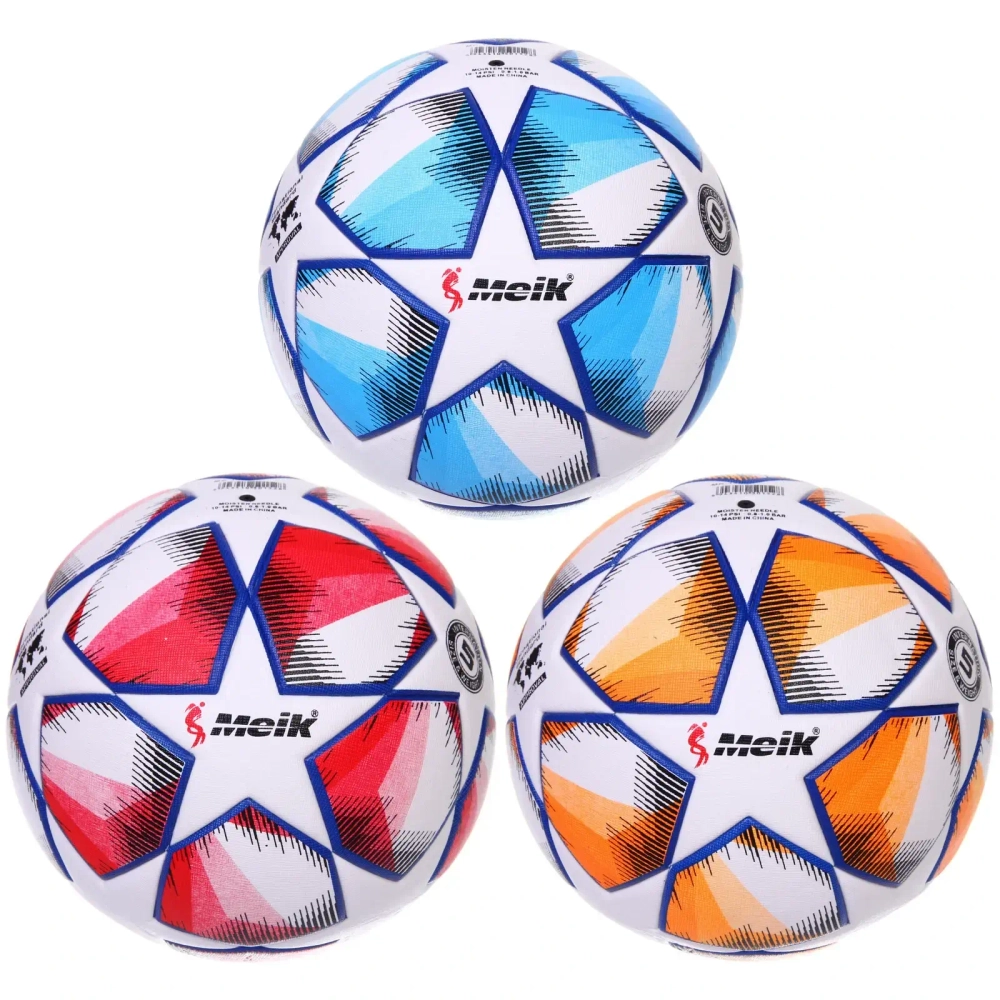 Мяч футбольный Meik MK-152 (ТПУ, размер 5, 3 слоя)