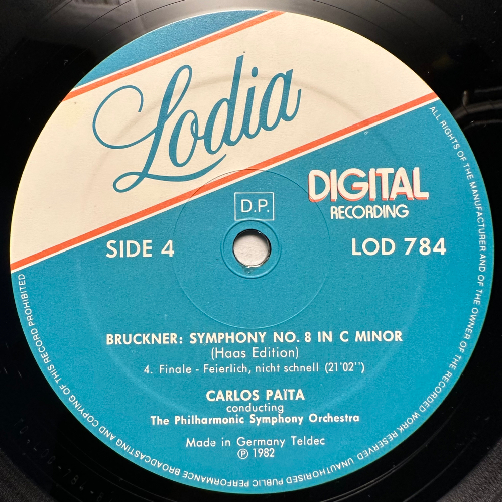 Брукнер - Симфония № 8 до минор 2LP (Германия 1982г.)