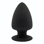 Черная анальная втулка SILEXD Plug Model 1 L - 13 см. (Цвет: черный)