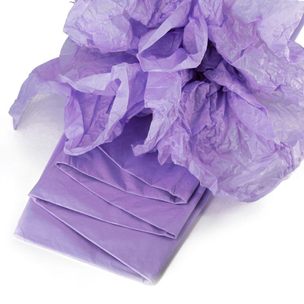 Бумага упаковочная тишью «Светло-фиолетовая», 50 х 66 см, 10 листов