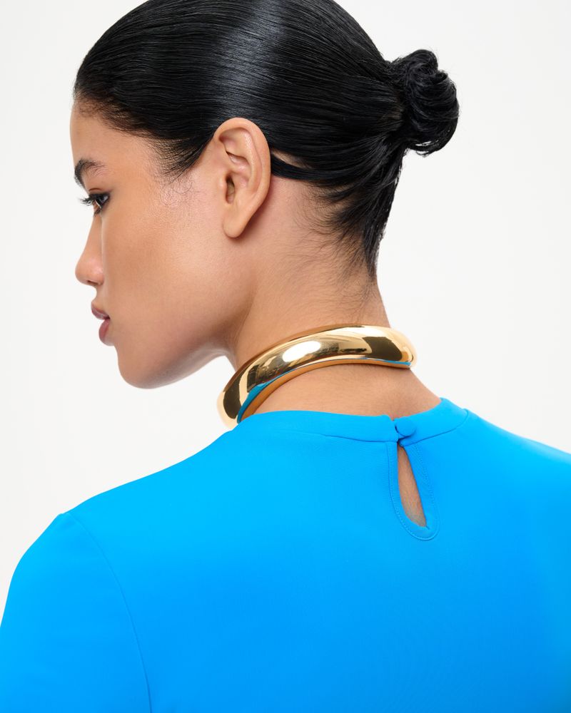 Платье миди из бифлекса