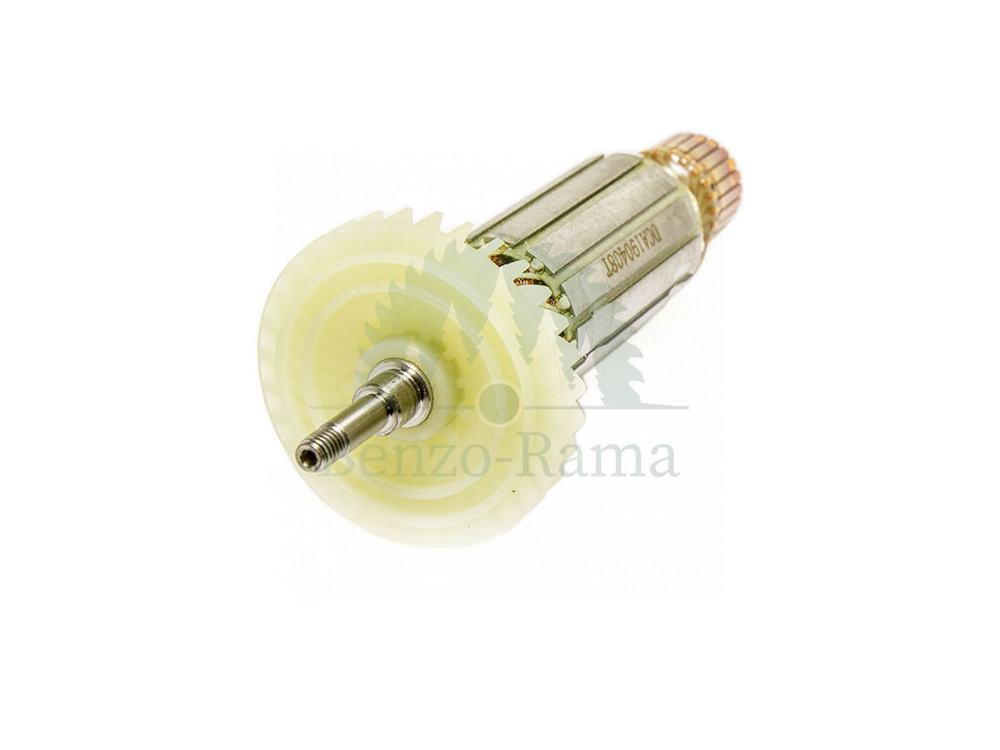 Ротор (якорь) для УШМ Мakita 9556NB/ 9557NB/ 9558HN L-165 mm, D-32 mm, резьба М6 шаг 1,0 mm