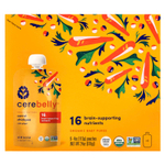 Cerebelly, Organic Baby Puree, Carrot Chickpea with Ginger, 6 Pouches, 4 oz (113 g) Each
