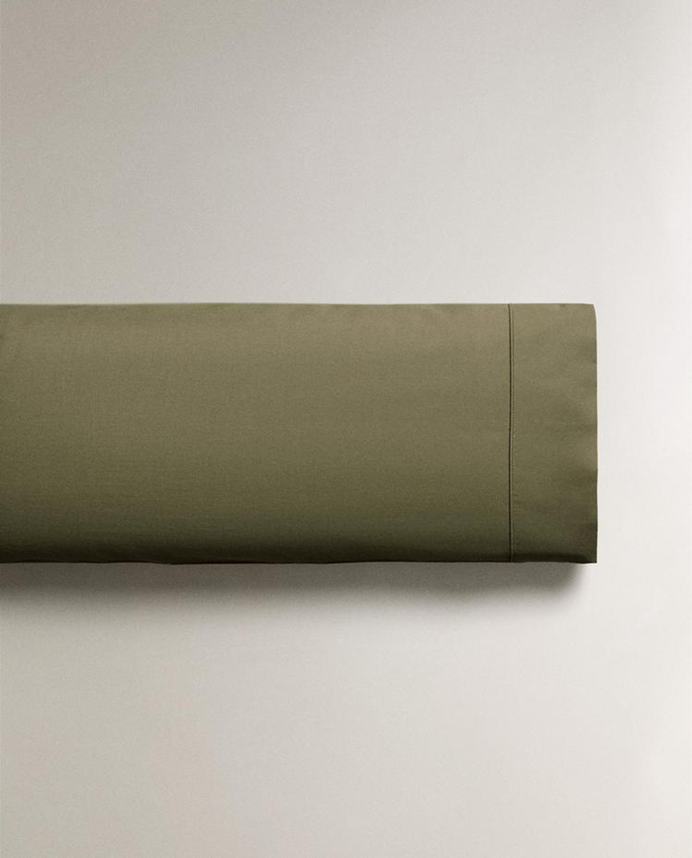 ZARA HOME НАВОЛОЧКА ИЗ ХЛОПКА ПЕРКАЛЬ (300 НИТЕЙ), ЗЕЛЕНЫЙ