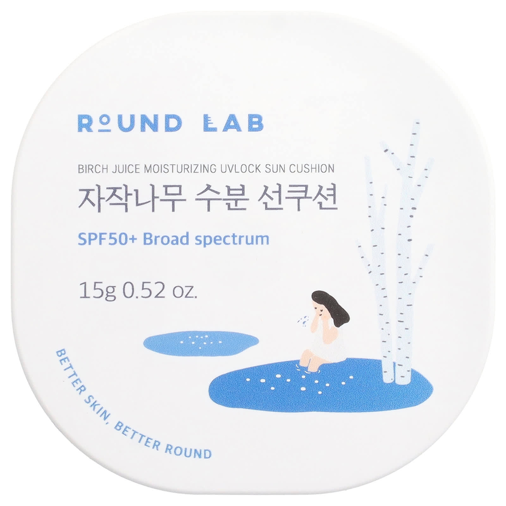 Round Lab, увлажняющее солнцезащитное средство с березовым соком, UVLock, SPF 50+, 15 г (0,52 унции)