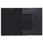 Папка на резинке Silwerhof, А4 пластиковая, 500 мкм, корешок 15 мм., черная