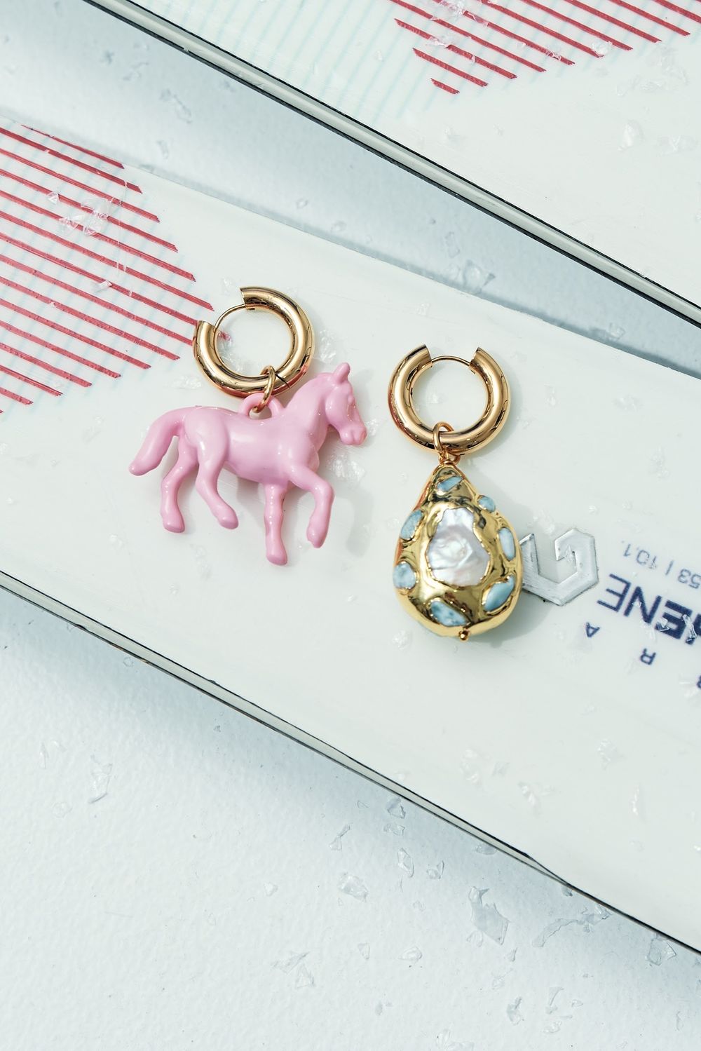 Подвеска Golden Drop Larimar