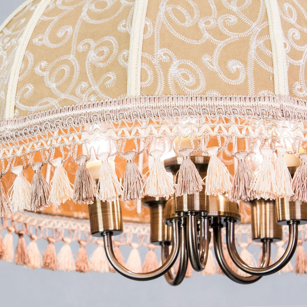 Citilux Базель CL407155 Люстра с абажуром Вышивка