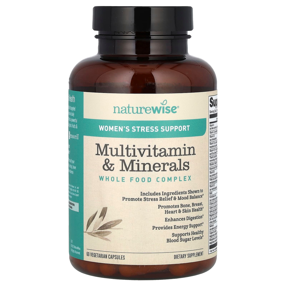 NatureWise, Мультивитамины и минералы для женщин, 60 вегетарианских капсул