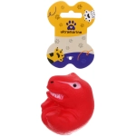 Игрушка резиновая с пищалкой «Динозаврик», цвет красный, 5,5*7,5см (лейбл)