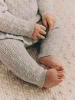 Вязаный джемпер и легенсы в комплекте для малышей Next Q94-934, Мятный