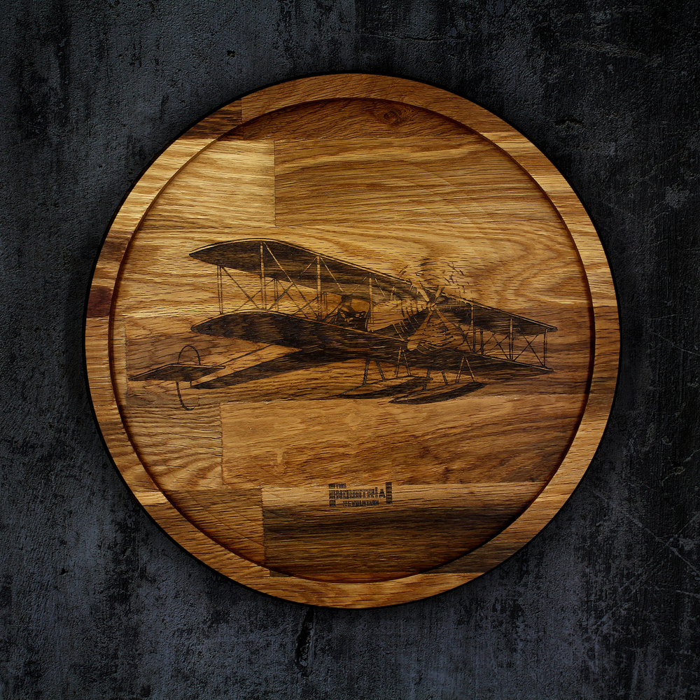 Блюдо в стиле лофт большое "История авиации"