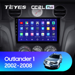 Teyes CC2L Plus 9" для Mitsubishi Outlander 1, Airtrek 2002-2008