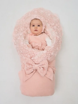 Конверт на выписку с переноской новорождённому зимний