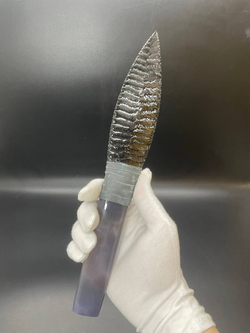 Обсидиановый клинок рукоять Агат 25 см