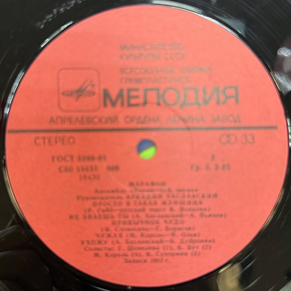 Виниловая пластинка Здравствуй Песня - Марафон (Мелодия) LP