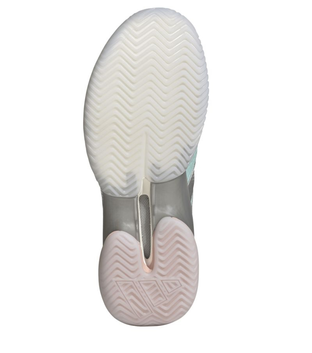 Женские Кроссовки теннисные Adidas Barricade 14 W - semi flash aqua/silver metallic/blush pink