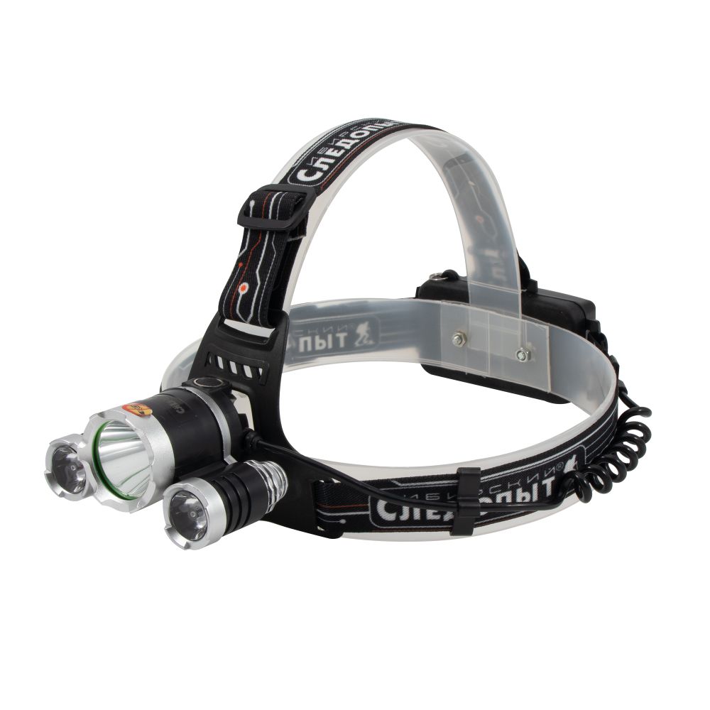 Фонарь налобный &quot;Сибирский Следопыт -Fisher&quot;, 1LED WARM + 2 LED UV ,аккум.2x2200mAh/100/60/