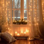 Электрогирлянда-занавес комнатная "Штора" 3х3 м, 196 LED, теплый белый свет, 220 V, ЗОЛОТАЯ СКАЗКА, 591352