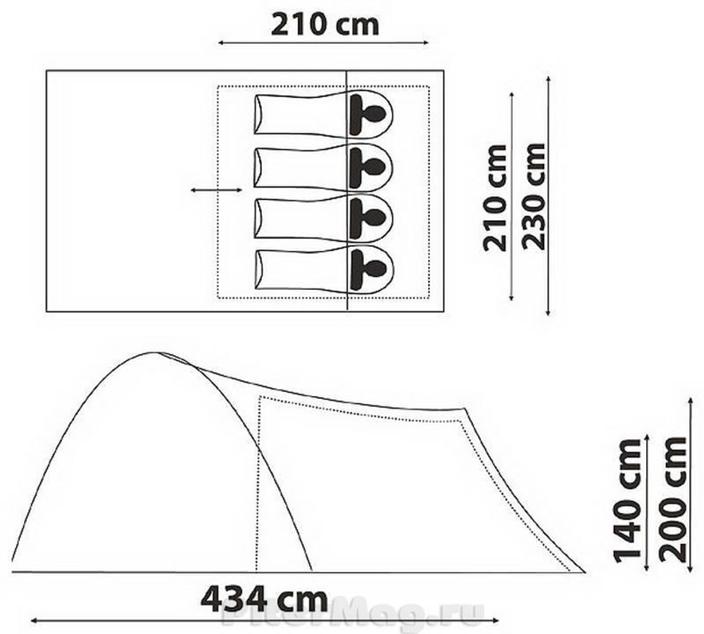 Палатка Canadian Camper Hyppo 4